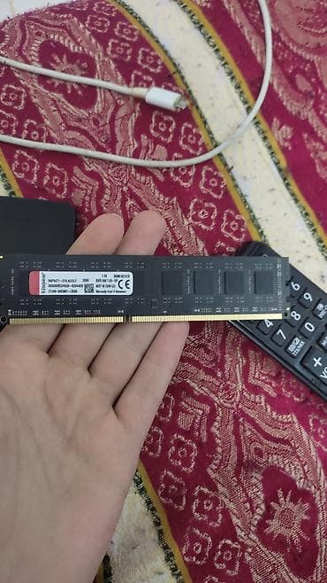 ikinci el pc: Operativ yaddaş (RAM) Kingston, 8 GB, 1600 Mhz, DDR3, PC üçün, İşlənmiş — 1