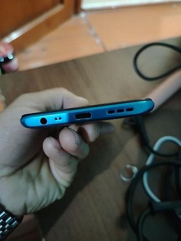 barter android: Redmi 9 Prime, 64 GB, rəng - Göy, Barmaq izi — 4