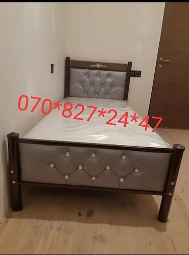 Çarpayılar: Yeni, Təknəfərlik çarpayı, Bazasız, Matras ilə, Siyirməsiz — 1