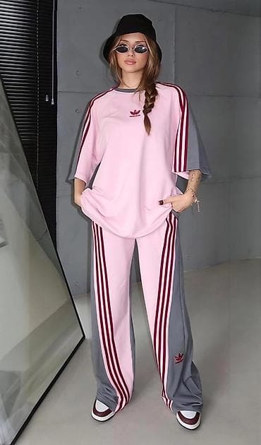 Qadın üçün idman dəstləri - Model 1-2: Oversize kəsimli iki hissəli