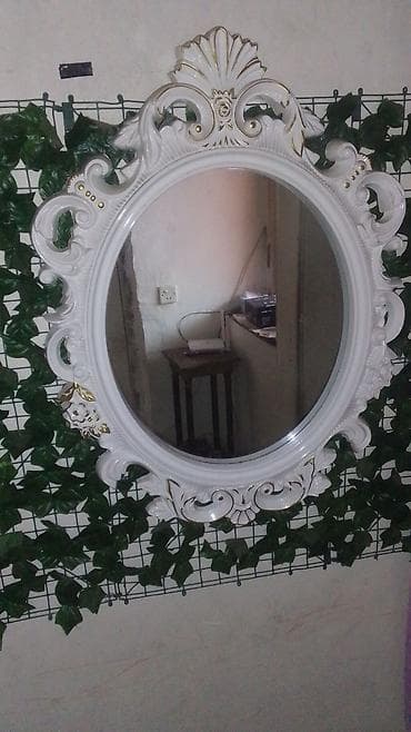 Güzgü Divar üçün, Oval, Dekorativ, Çərçivə ilə