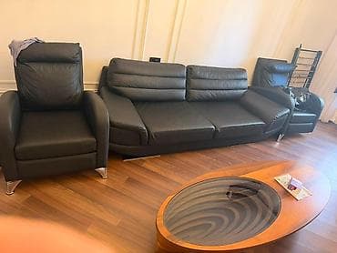 koja divan: Derı divan kreslo. 800azn. ideal veziyyetde ünvan 28 may(7017) *Tehi — 1