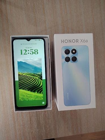 tp link c60: Honor X6a, 128 GB, rəng - Mavi, Barmaq izi, İki sim kartlı, Face ID — 1