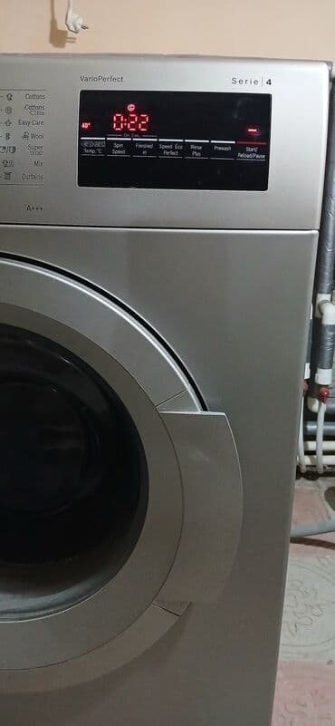 купить стиральную машину бу: Paltaryuyan maşın Bosch, 8 kq, Yeni, Avtomat, Qurutma var, Kredit yoxdur, Ödənişli çatdırılma — 2