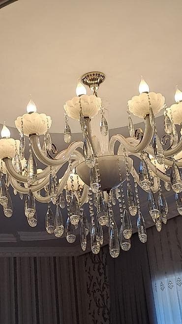 aglayan kukla sekilleri: Çılçıraq, 10 və daha çox lampa, Farfor — 2