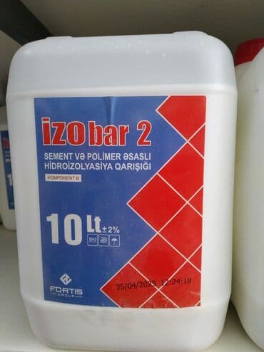 tikinti material: Fortis Group-dan 10 litrlik "izoBar 2" sement və polimer əsaslı — 2