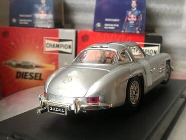 metbex tavan modelleri: Коллекционная модель Mercedes-Benz 300SL Coupe W198 Silver 1954 — 14