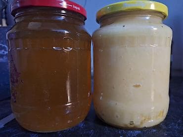 Мёд: Məhsul: Təbii arı balı Təsvir: - Şüşə qablaşdırmada saf, 100% arı — 3