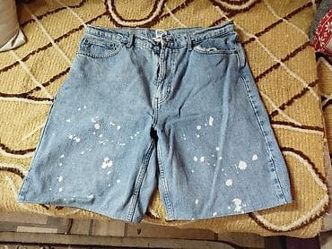 Шорты: Məhsul: Cins şort - Material: Orijinal denim (cins parça), orta — 1
