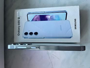 samsung a6: Samsung Galaxy A55, 256 GB, rəng - Ağ, Zəmanət, İki sim kartlı, Face ID — 4