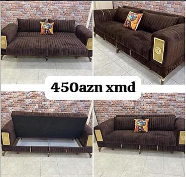 kreslo tek: Di̇van-kravat, Yeni, Açılan, Bazalı, Vеlur parça, Çatdırılma yoxdur — 2
