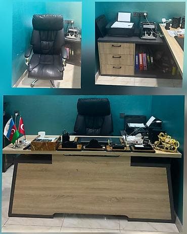 qədim mebel: 500₼ son ofis Masa+Oturacaq birlikdə✅ Ünvan:Sabit Rəhman (DİM arxası) — 3