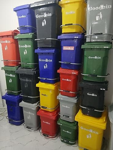 Plastik “Goodbin” tullantı qutuları - Təyinat: məişət, ofis, obyekt — 3