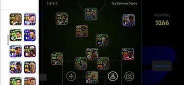 oyun disk: EFootball mobil oyunu üçün güclü hesab/squad - Komanda sxemi: 3-2-2-3 — 1
