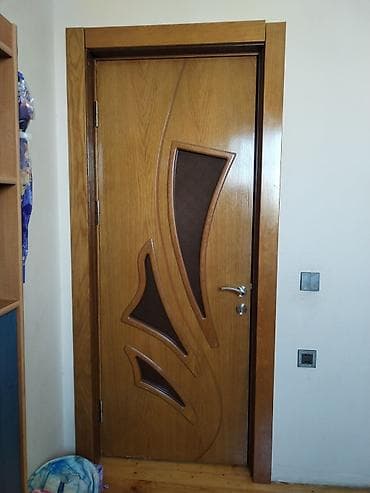 Taxta interyer qapısı – dekorativ şüşəli/model panelli - Material lalafo.az -da Taxta interyer qapısı – dekorativ şüşəli/model panelli - Material