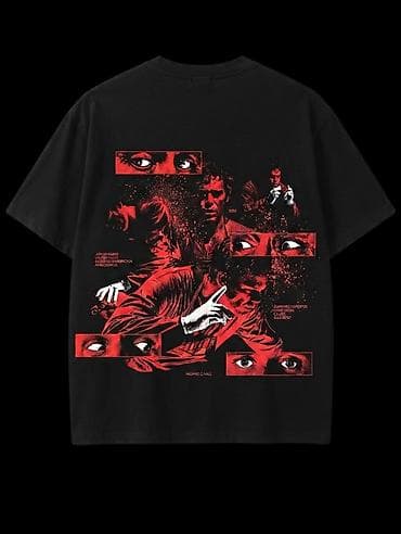 sort: Məhsul: “Dexter” temalı unisex qısaqol köynək - Rəng: Qara, istənilən — 4