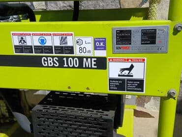 стабилизатор напряжения для дома: GenPower GBS 100 ME benzin generatoru, sarı rəngdə, daşıma üçün — 2