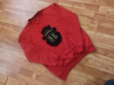 kisi kurtkalari: Qırmızı “Billionaire” sweatshirt — 2