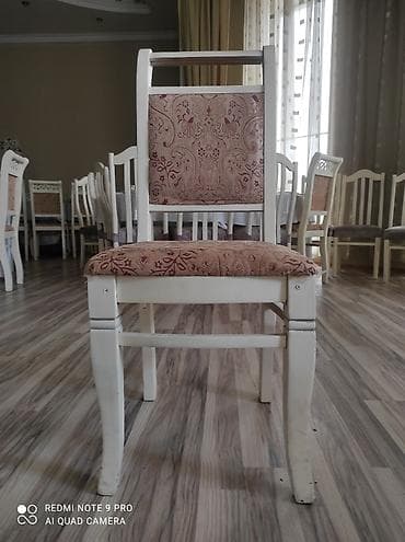 odun peci satilir: Klassik üslubda taxta stullar dəsti - Material: bərk ağac karkas - — 3