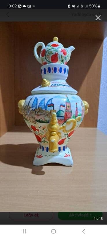 simavar: Hədiyyəlik suvenir samovar. Əl işidi. Yalnız 1 ədəddir — 1