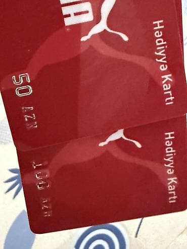 kilid ekran sekilleri: PUMA hədiyyə kartları satılır. 50 AZN və 100 AZN dəyərində — 1