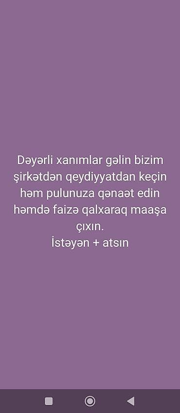 Faberlic ilə onlayn biznes fürsəti Xanımlar üçün evdən, telefondan