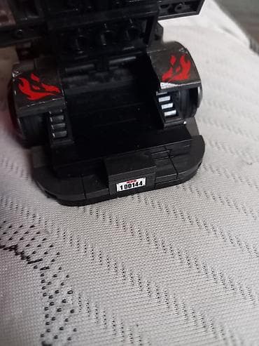 maraqli oyuncaqlar: LEGO tərzində yığılan Porsche yarış avtomobili modeli. Oyuncaq qara və — 4