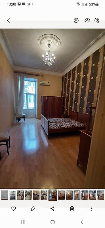 Kirayə verilir: mərkəzdə geniş, hündür tavanlı 2 otaqlı mənzil