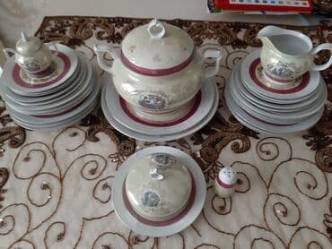 elit qab qacaq: Nahar dəsti, rəng - Ağ, Farfor — 2