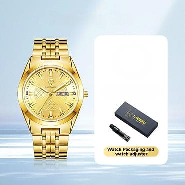 saat ev ucun: Qol saatı, rəng - Qızılı — 4