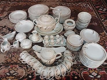 sidir tozu harda satilir: Nahar dəsti, rəng - Ağ, Farfor — 2