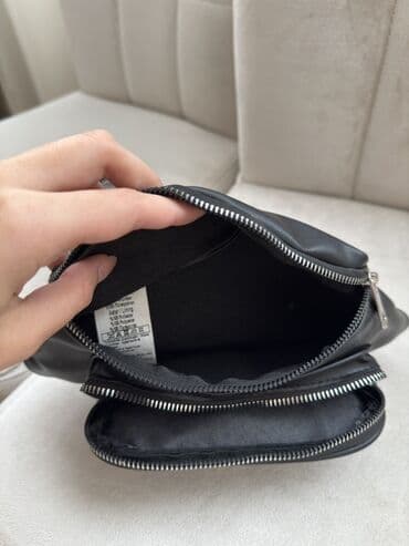 сумка на плечо: (1+1) Unisex bel/çiyin çantaları – 2 rəng: qara və bej — 2