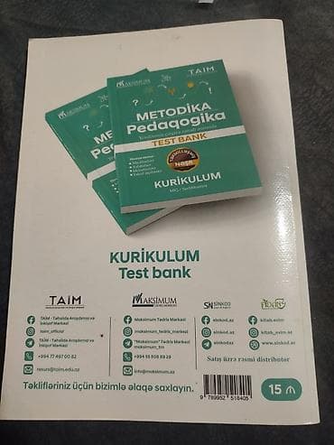 ucuz gitaralar: Məhsul: “Metodika və Pedaqogika – Test Bank” (2024) Xüsusiyyətlər: - — 4