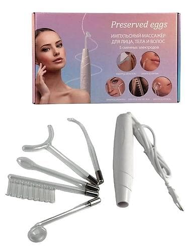 massajor aparat: Yüksək tezlikli impuls masaj cihazı – üz, bədən və saç üçün Komplekt — 3