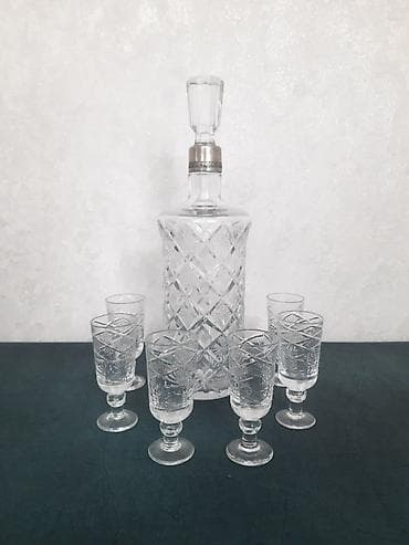 Rümkalar, rəng - Ağ, Xrustal, 6 ədədli dəst