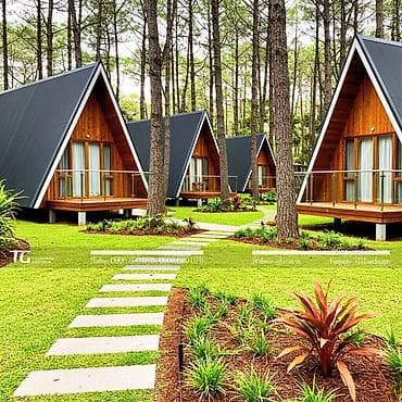 Digər tikinti xidmətləri: A-Frame layihəsi tikintisi müxtəlif konstruksiya variantları üzrə icra — 4