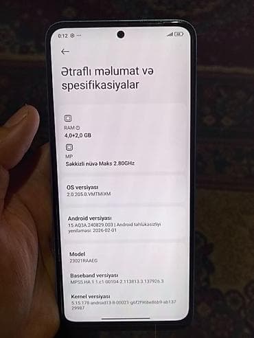 redmi qulaqciq: Redmi Note 12, 128 GB, rəng - Mavi, İki sim kartlı — 4