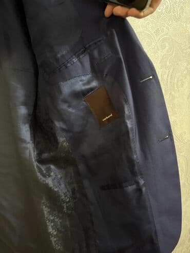 kisi pencekleri: Cacharel kişi kostyumu – tünd göy rəngdə, klassik dizayn. - Brend — 8