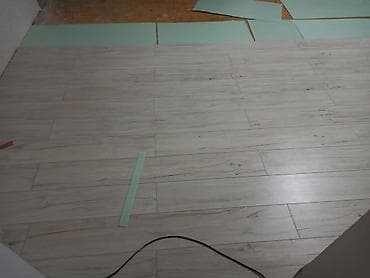 Ручная работа на заказ: Her növ laminatlarin vurulması laga diktə keçmə pol işləri parket — 7