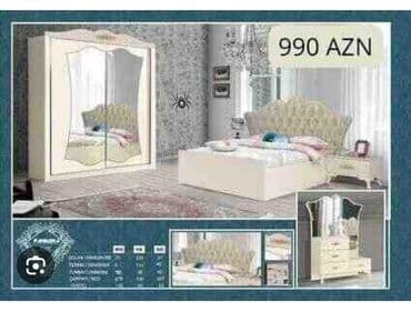 tek kamot: İkinəfərlik çarpayı, Dolab, Komod, Yeni — 1