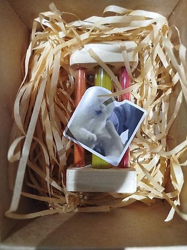 usaq alemi: Адвент календарь на 5 дней в красном и бежевом цветах с подарками — 6