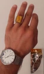 paxlava üzüklər: Kehraba üzük.21 razmer Temiz qatqisiz gümüş. Kişi üçün.Qiymet 100 azn — 1