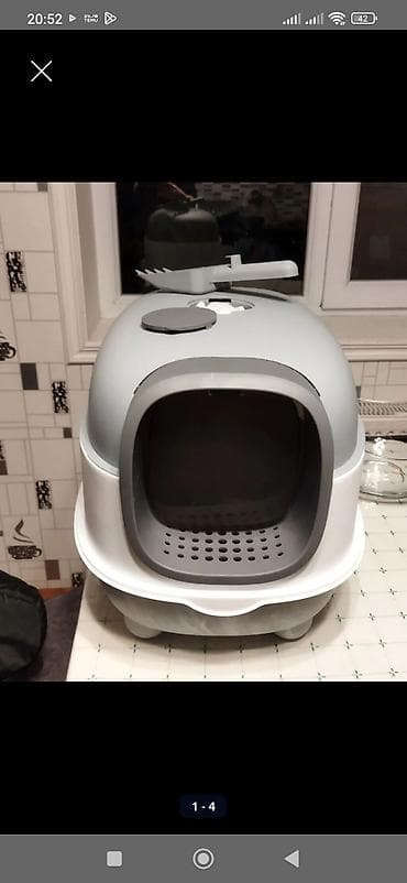 pişik südü tozu: Sola çevir yenidir.Qapalı pişik tualeti – scoopup ilə - Qapalı — 4