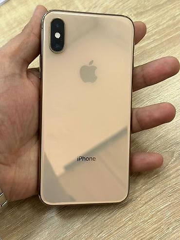 16 pro maxs: IPhone Xs, 64 GB, Qızılı, Face ID — 1