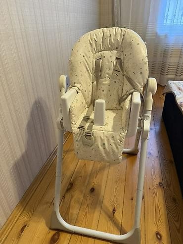 usaq oturacagi: Uşaq yemək stulu Mothercare - Rəng: krem/açıq bej naxışlı yumşaq — 4