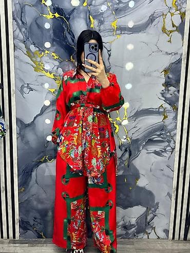 flo azerbaijan: Qadınlar üçün 3 hissəli dəst – kofta, şalvar və üst tunik - Stil — 3