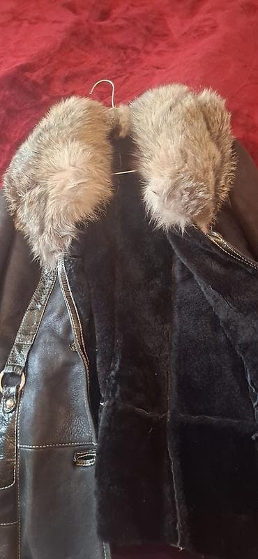 kreditle xez deri: Qadınlar üçün qışlıq dəri-kürk dublyonka ölçü:38.Geyilməyib və — 2