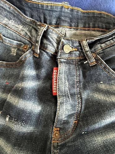 Cinslər: Dsquared2 kişi cins şalvarı - Brend: Dsquared2 (etiket və ön qırmızı — 3