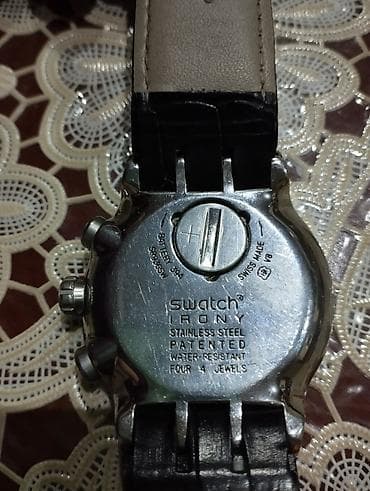 swatch saati: İşlənmiş, Qol saatı, Swatch, rəng - Ağ — 5