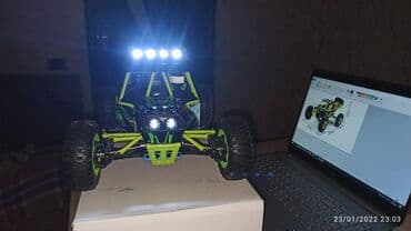 rc car: Wltoys 12428 Rc Car 1/12 Scale. 4WD .2.4Ghz 5Km/h speed.540 Brushed — 9